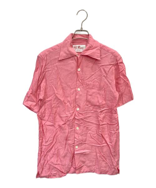Aloha Blossom（アロハブロッサム）Aloha Blossom (アロハブロッサム) オープンカラーシャツ ピンク サイズ:Mの古着・服飾アイテム