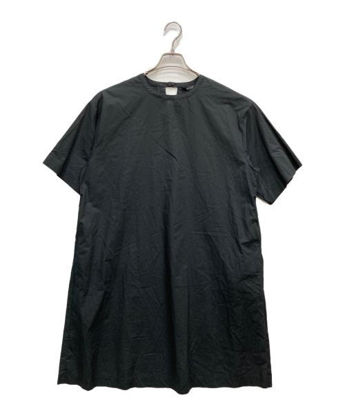 mizuiro-ind（ミズイロインド）mizuiro-ind (ミズイロインド) ノーカラーワンピース ブラック サイズ:FREEの古着・服飾アイテム