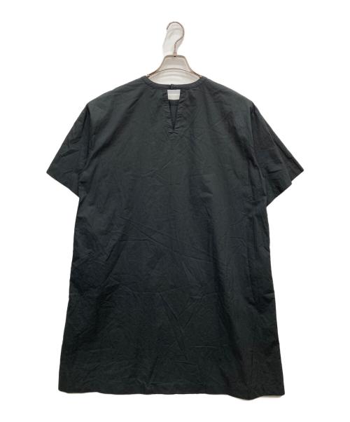 mizuiro-ind（ミズイロインド）mizuiro-ind (ミズイロインド) ノーカラーワンピース ブラック サイズ:FREEの古着・服飾アイテム