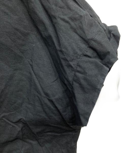 mizuiro-ind（ミズイロインド）mizuiro-ind (ミズイロインド) リネンスタンドカラーワイドシャツ ブラック サイズ:FREEの古着・服飾アイテム
