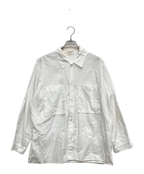 BLURHMS（ブラームス）blurhms (ブラームス) Chambray Gusset PKT Shirt ホワイト サイズ:3の古着・服飾アイテム