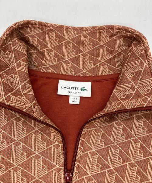 LACOSTE（ラコステ）LACOSTE (ラコステ) モノグラムジャカードトラックジャケット オレンジ サイズ:3の古着・服飾アイテム