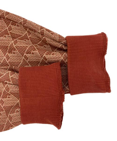 LACOSTE（ラコステ）LACOSTE (ラコステ) モノグラムジャカードトラックジャケット オレンジ サイズ:3の古着・服飾アイテム