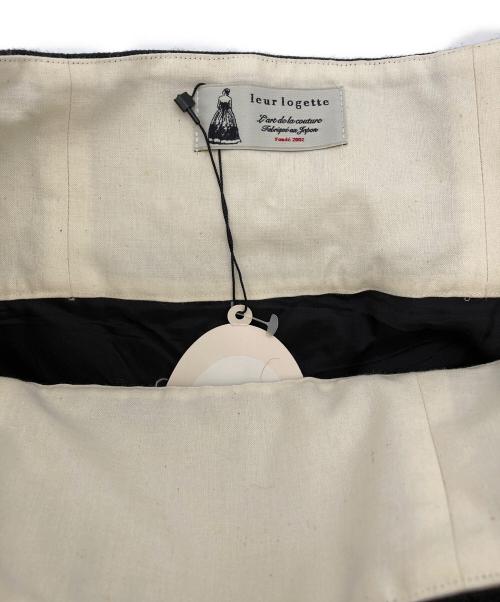leur logette（ルールロジェット）leur logette (ルールロジェット) リネン混スカート ブラック サイズ:1 未使用品の古着・服飾アイテム