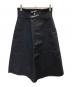 leur logette (ルールロジェット) リネン混スカート ブラック サイズ:1 未使用品：8000円