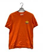 adidas Originals×PALACEアディダスオリジナル×パレス）の古着「プリントTシャツ」｜オレンジ