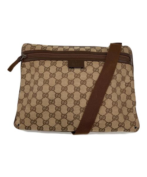 GUCCI（グッチ）GUCCI (グッチ) GG柄ショルダーバッグ ベージュの古着・服飾アイテム