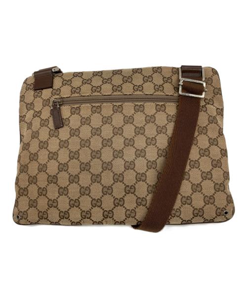 GUCCI（グッチ）GUCCI (グッチ) GG柄ショルダーバッグ ベージュの古着・服飾アイテム