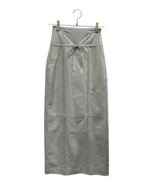 Ameri（アメリ）Ameri (アメリ) PIN TUCK PENCIL CORSET SKIRT グレー サイズ:Sの古着・服飾アイテム