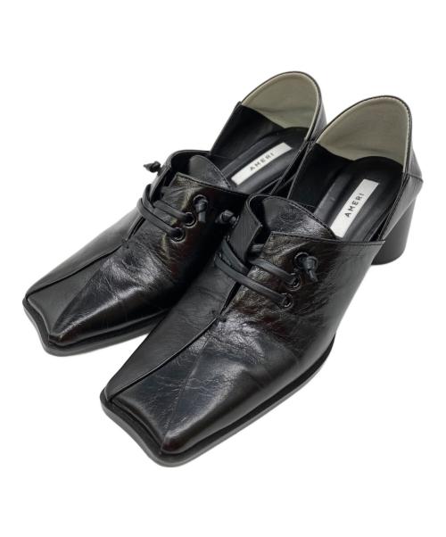 Ameri（アメリ）Ameri (アメリ) 2WAY SQUARE LOAFERS ブラック サイズ:Mの古着・服飾アイテム
