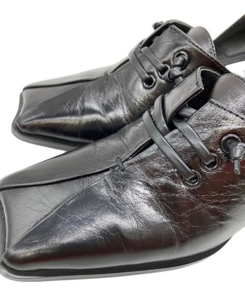 Ameri（アメリ）Ameri (アメリ) 2WAY SQUARE LOAFERS ブラック サイズ:Mの古着・服飾アイテム