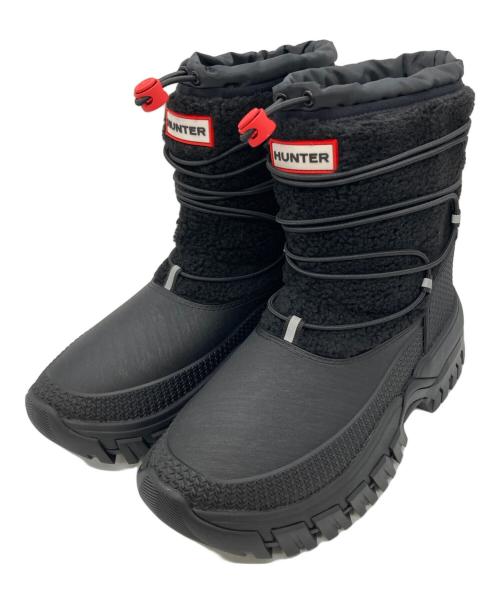 HUNTER（ハンター）HUNTER (ハンター) WANDERER SHORT SHERPA SNOW BOOT ブラック サイズ:23cmの古着・服飾アイテム
