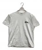 stussyステューシー）の古着「プリントTシャツ」｜ライトグレー