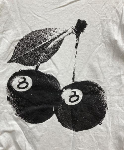 stussy（ステューシー）stussy (ステューシー) プリントTシャツ ライトグレー サイズ:Mの古着・服飾アイテム