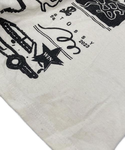 stussy（ステューシー）stussy (ステューシー) プリントTシャツ ホワイト サイズ:Mの古着・服飾アイテム