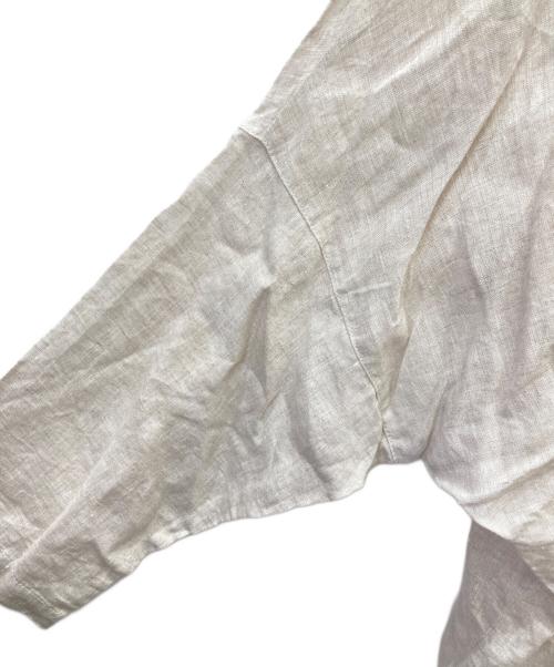 BEARDSLEY（ビアズリー）BEARDSLEY (ビアズリー) 刺繍リネンブラウス ベージュ サイズ:FREEの古着・服飾アイテム