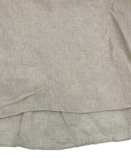 BEARDSLEY（ビアズリー）BEARDSLEY (ビアズリー) 刺繍リネンブラウス ベージュ サイズ:FREEの古着・服飾アイテム