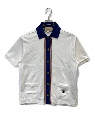 中古・古着通販】GUCCI (グッチ) 半袖シャツ ホワイト サイズ:M
