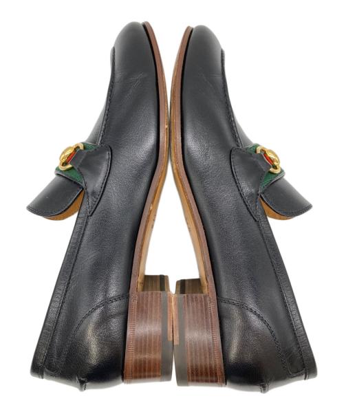 GUCCI（グッチ）GUCCI (グッチ) シェリーライン ホースビットローファー ブラック サイズ:UK7の古着・服飾アイテム