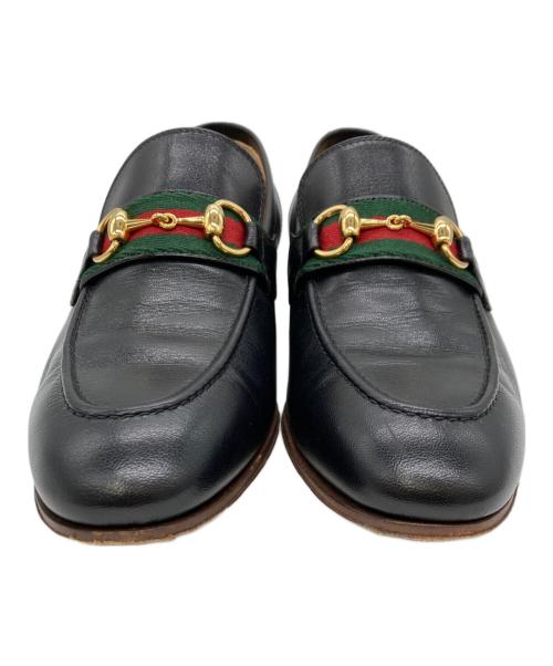 GUCCI（グッチ）GUCCI (グッチ) シェリーライン ホースビットローファー ブラック サイズ:UK7の古着・服飾アイテム