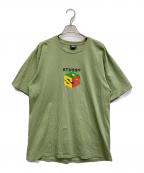 stussyステューシー）の古着「プリントTシャツ」｜グリーン