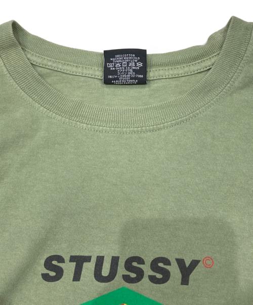stussy（ステューシー）stussy (ステューシー) プリントTシャツ グリーン サイズ:Mの古着・服飾アイテム