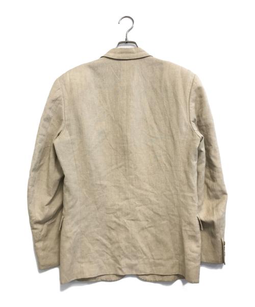 COMME des GARCONS HOMME PLUS（コムデギャルソンオムプリュス）COMME des GARCONS HOMME PLUS (コムデギャルソンオムプリュス) リネンテーラードジャケット ベージュ サイズ:Sの古着・服飾アイテム