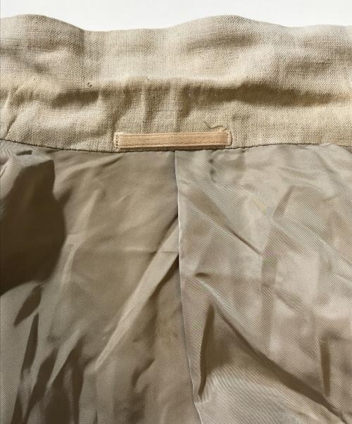 COMME des GARCONS HOMME PLUS（コムデギャルソンオムプリュス）COMME des GARCONS HOMME PLUS (コムデギャルソンオムプリュス) リネンテーラードジャケット ベージュ サイズ:Sの古着・服飾アイテム