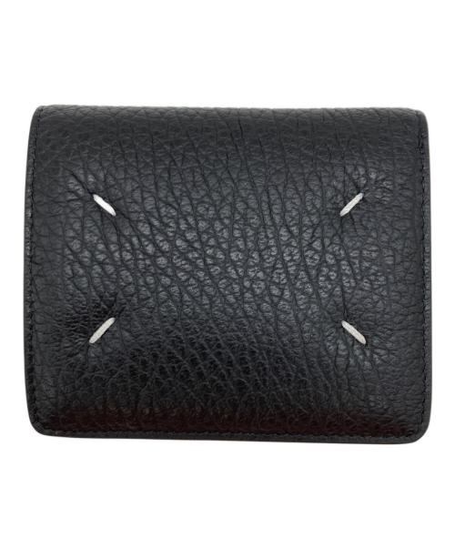 Maison Margiela（メゾンマルジェラ）Maison Margiela (メゾンマルジェラ) Compact Bi Fold Wallet ブラックの古着・服飾アイテム