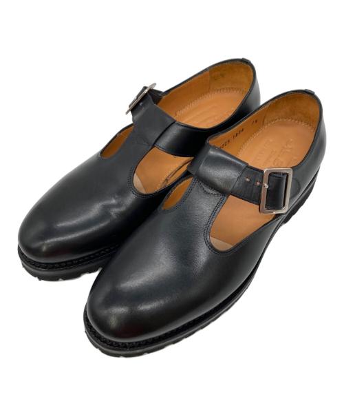 Jalan Sriwijaya（ジャランスリウァヤ）Jalan Sriwijaya (ジャランスリウァヤ) メリージェーンストラップシューズ ブラック サイズ:UK3 1/2の古着・服飾アイテム