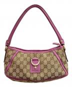 GUCCIグッチ）の古着「ミニハンドバッグ」｜ベージュ×パープル