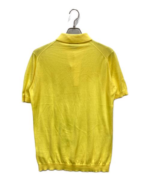 JOHN SMEDLEY（ジョンスメドレー）JOHN SMEDLEY (ジョンスメドレー) ニットポロシャツ イエロー サイズ:Mの古着・服飾アイテム