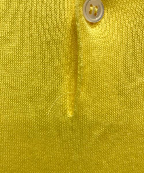 JOHN SMEDLEY（ジョンスメドレー）JOHN SMEDLEY (ジョンスメドレー) ニットポロシャツ イエロー サイズ:Mの古着・服飾アイテム