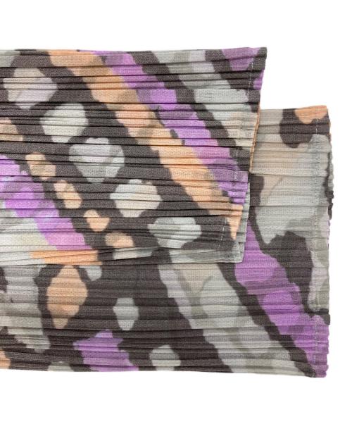 PLEATS PLEASE（プリーツプリーズ）PLEATS PLEASE (プリーツプリーズ) 総柄プリーツカーディガン マルチカラー サイズ:3の古着・服飾アイテム