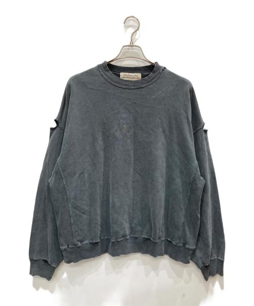 REMI RELIEF（レミレリーフ）REMI RELIEF (レミレリーフ) ダブルSP加工裏毛クルー フェードブラック サイズ:Mの古着・服飾アイテム
