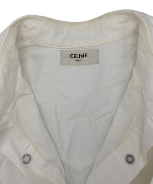 CELINE（セリーヌ）CELINE (セリーヌ) オーバーサイズウェスタンシャツ ホワイト サイズ:Mの古着・服飾アイテム