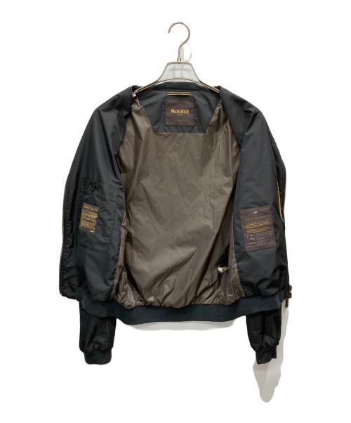 MOORER（ムーレー）MOORER (ムーレー) 撥水加工ボンバージャケット ブラック サイズ:48の古着・服飾アイテム