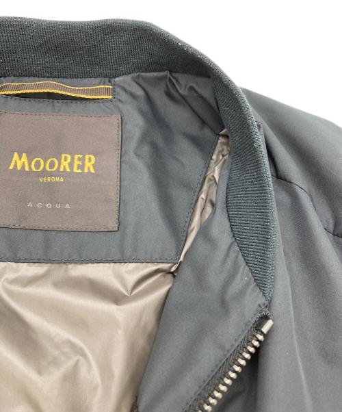 MOORER（ムーレー）MOORER (ムーレー) 撥水加工ボンバージャケット ブラック サイズ:48の古着・服飾アイテム