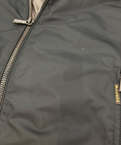 MOORER（ムーレー）MOORER (ムーレー) 撥水加工ボンバージャケット ブラック サイズ:48の古着・服飾アイテム