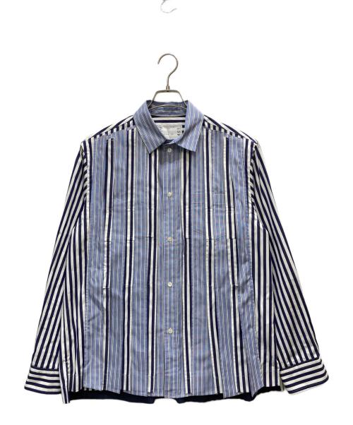 sacai（サカイ）sacai (サカイ) 24AW Cotton Poplin Shirt ブルー サイズ:1の古着・服飾アイテム