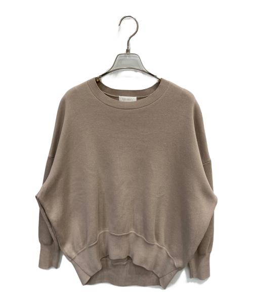 RIVE DROITE（リヴドロワ）RIVE DROITE (リヴドロワ) コットンスムースラウンドヘムニット ベージュ サイズ:FREEの古着・服飾アイテム