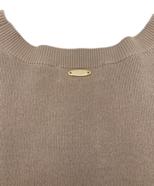 RIVE DROITE（リヴドロワ）RIVE DROITE (リヴドロワ) コットンスムースラウンドヘムニット ベージュ サイズ:FREEの古着・服飾アイテム