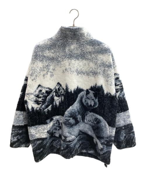 BLACK MOUNTAIN（ブラックマウンテン）BLACK MOUNTAIN (ブラックマウンテン) 90's アニマルフリースジャケット ブラック サイズ:Lの古着・服飾アイテム