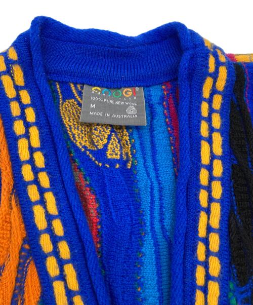Coogi（クージー）COOGI (クージー) 3Dニットカーディガン マルチカラー サイズ:Ｍ 未使用品の古着・服飾アイテム