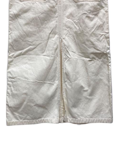 MACPHEE（マカフィー）MACPHEE (マカフィー) フレンチワーカーサージジャンパースカート アイボリー サイズ:Sの古着・服飾アイテム