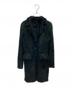 JIL SANDERジルサンダー）の古着「ムートンコート」｜ブラック