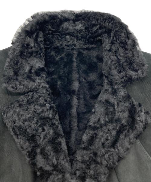JIL SANDER（ジルサンダー）JIL SANDER (ジルサンダー) ムートンコート ブラック サイズ:34の古着・服飾アイテム