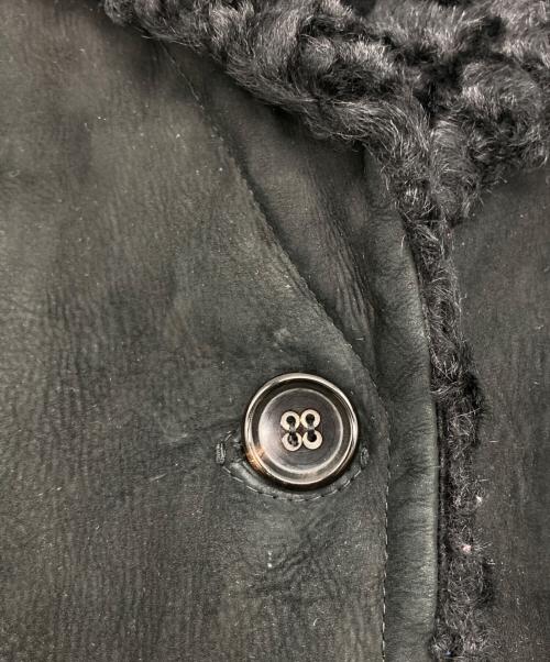 JIL SANDER（ジルサンダー）JIL SANDER (ジルサンダー) ムートンコート ブラック サイズ:34の古着・服飾アイテム