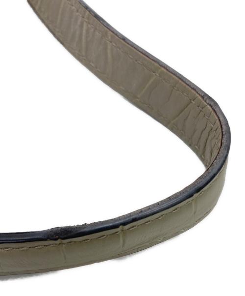 FURLA（フルラ）FURLA (フルラ) クロコ型押し2WAYショルダーバッグ ベージュ/モカの古着・服飾アイテム