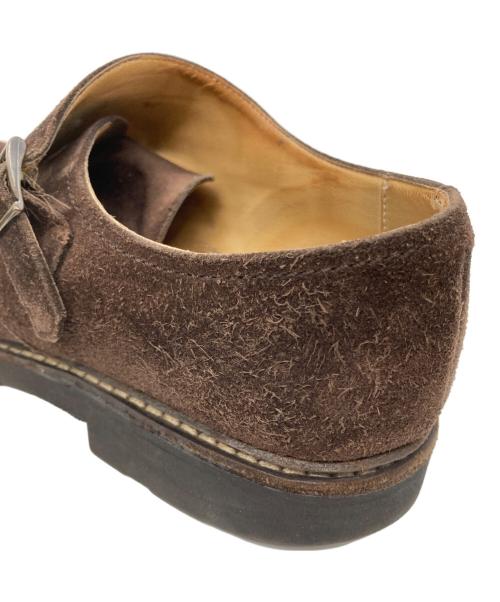 PARABOOT（パラブーツ）PARABOOT (パラブーツ) WILLIAM スウェードダブルモンクストラップシューズ ブラウン サイズ:UK7の古着・服飾アイテム